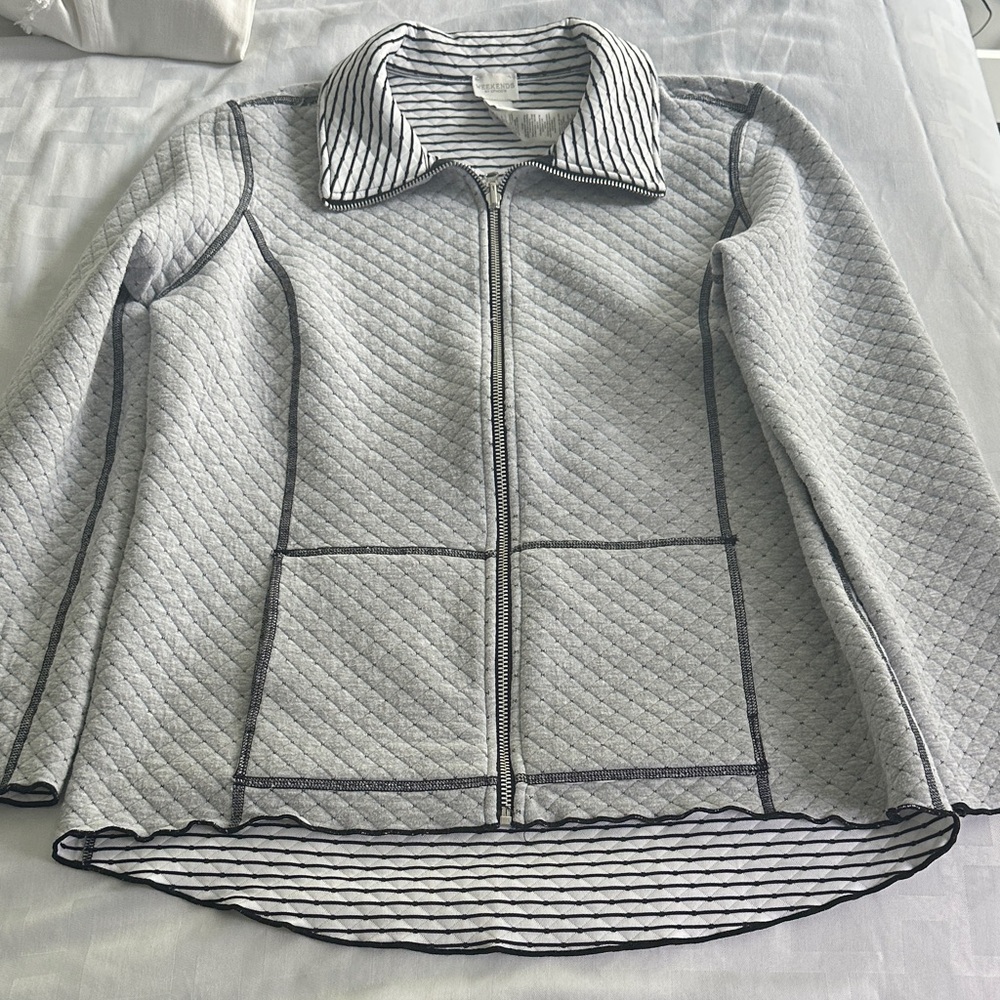 Gray Quilted Women's Jacket